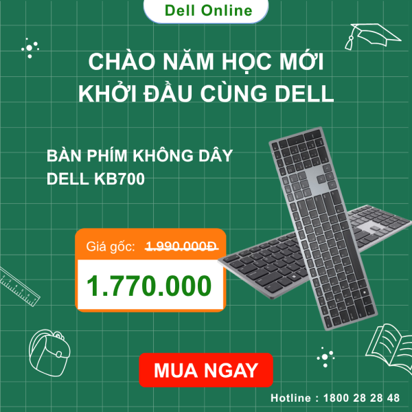 Bàn phím máy vi tính không dây Dell KB700